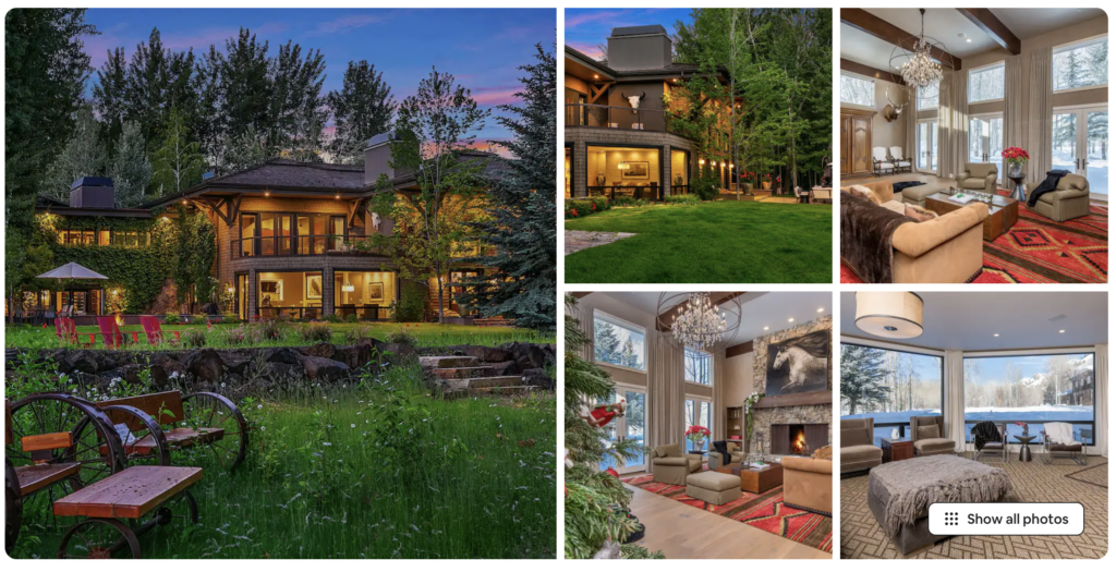 The Villa Fleuve is a luxury home in Sun Valley.